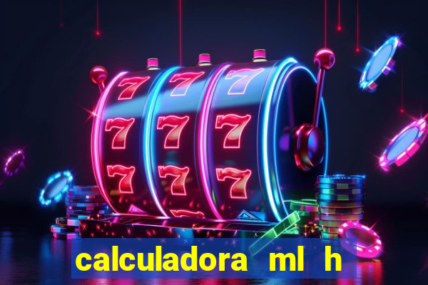 calculadora ml h para mcg kg min